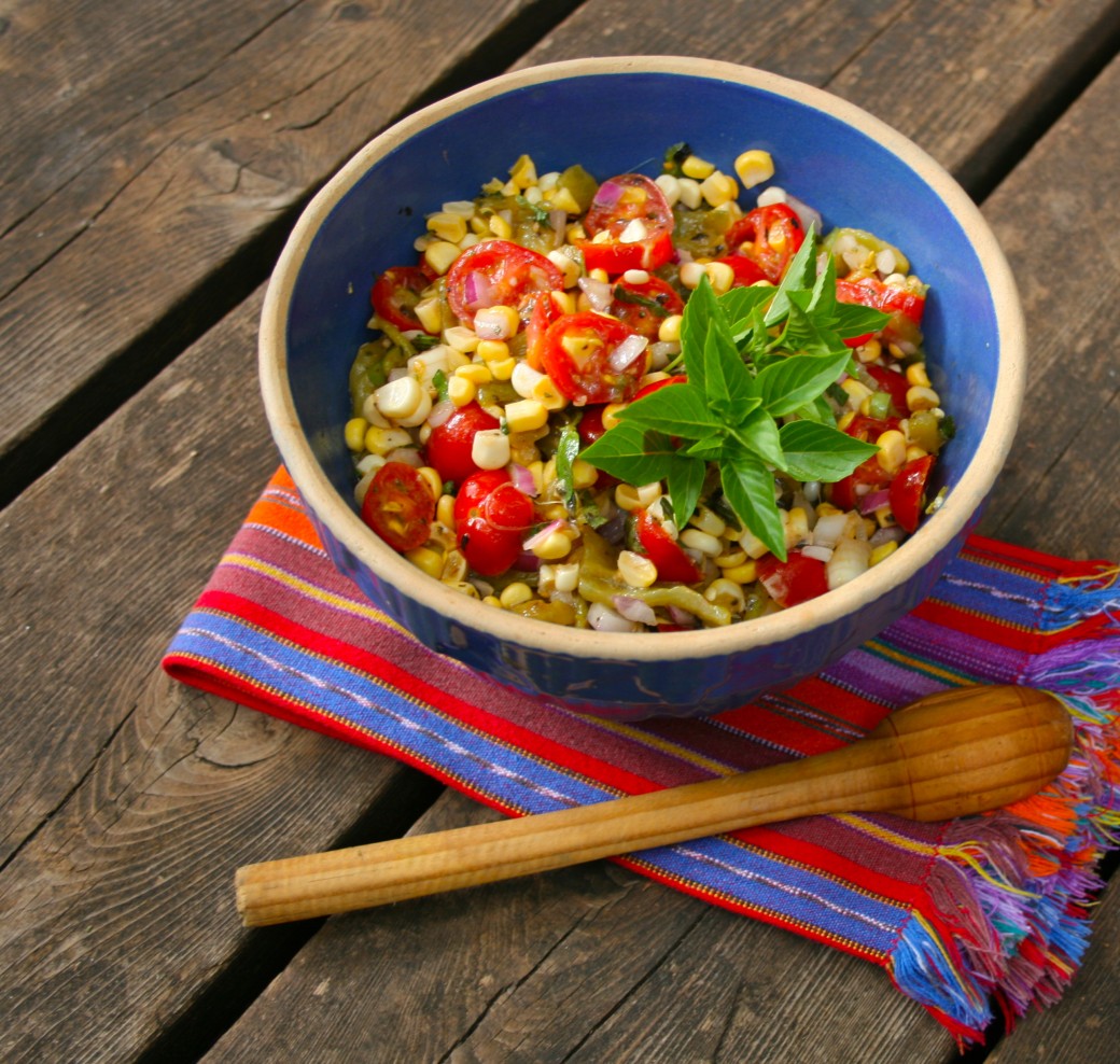 Hatch Chile and  Sweet Corn Salsa. Photo by Lucinda Hutson. 